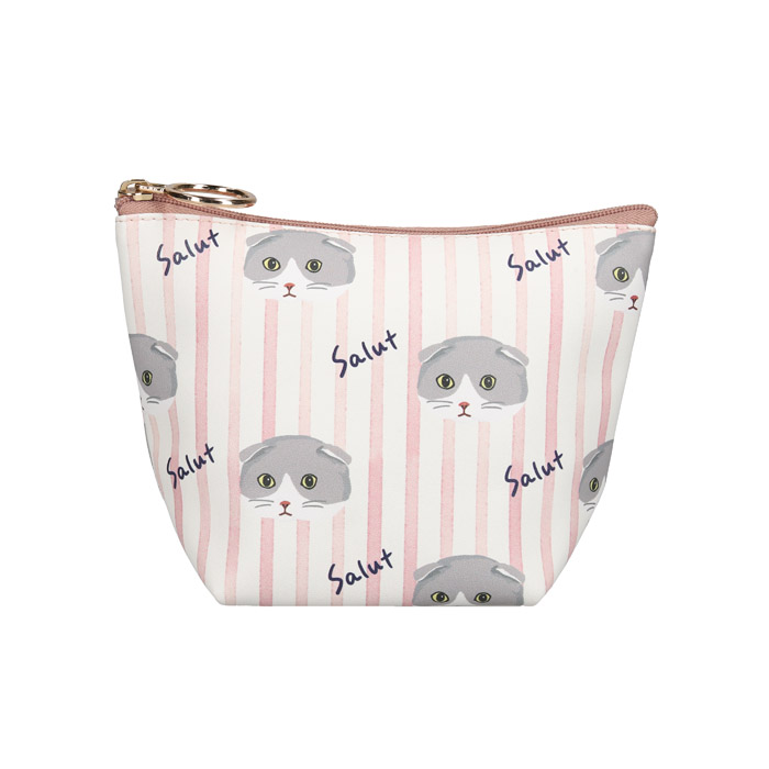 スコストライプ マチ付ポーチ