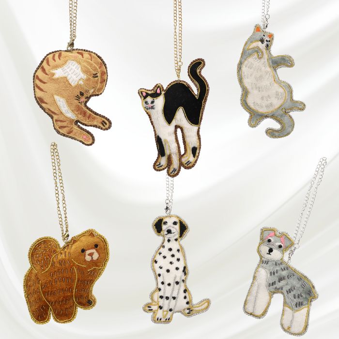 ザリ刺繍 キーチャーム