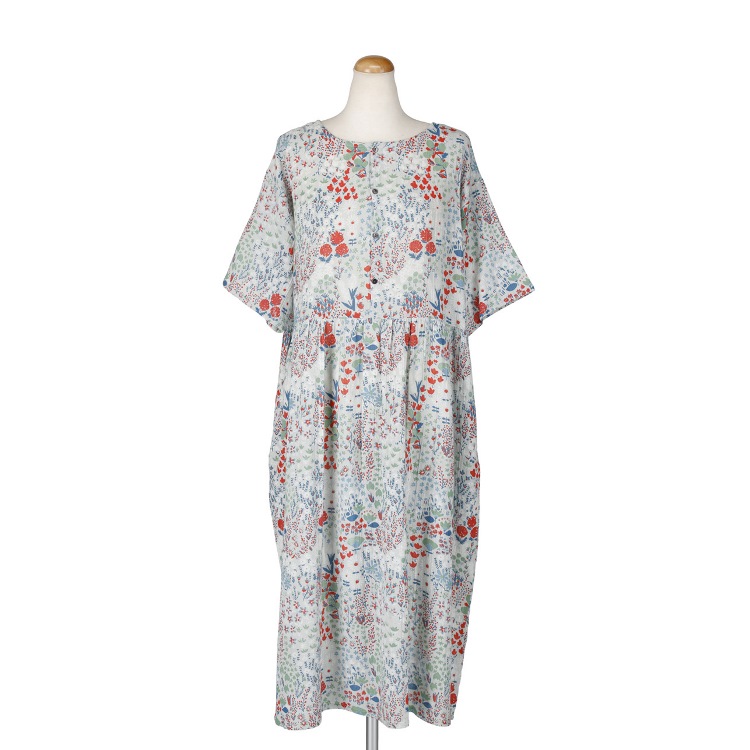 ハナゾノ　半袖2WAYワンピース