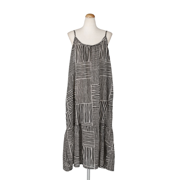 ストライプ　キャミソールワンピース