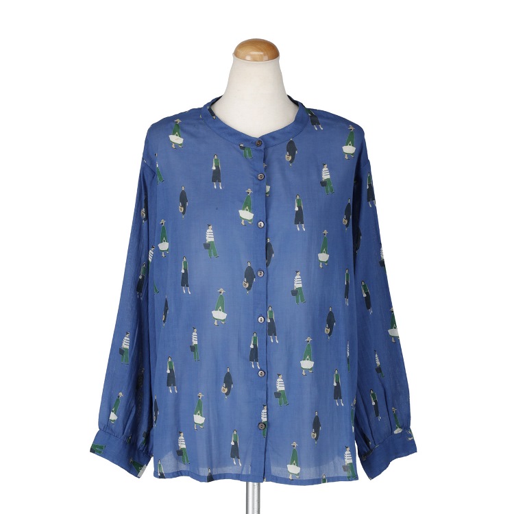 オデカケ　前開き長袖プルオーバー