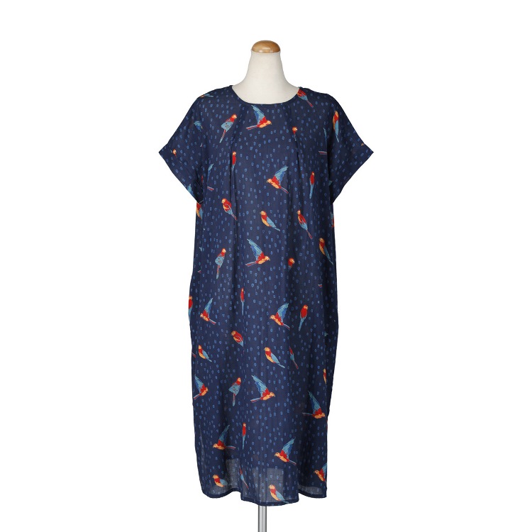 バード　フレンチスリーブワンピース