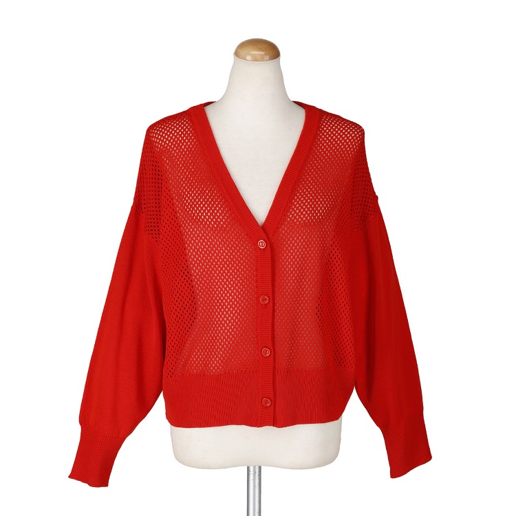 メッシュカーディガン　カーディガン