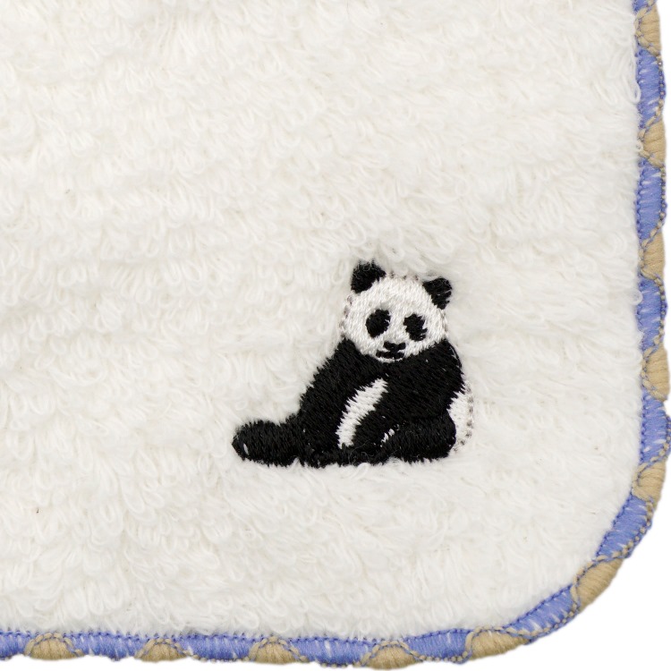 ユッタリパンダ　ワンポイント刺繍タオル(5枚入り)