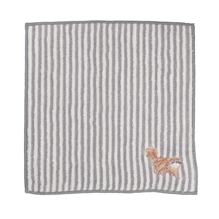 ロングヘアーキャット　タオルハンカチ(5枚入り)