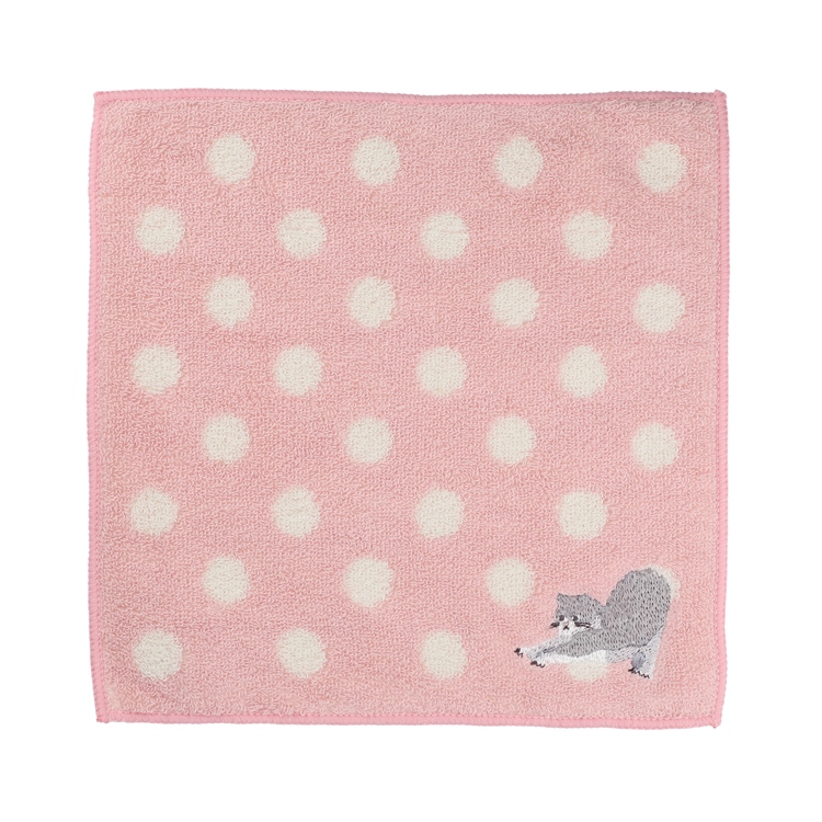 バイカラーキャット　タオルハンカチ(5枚入り)