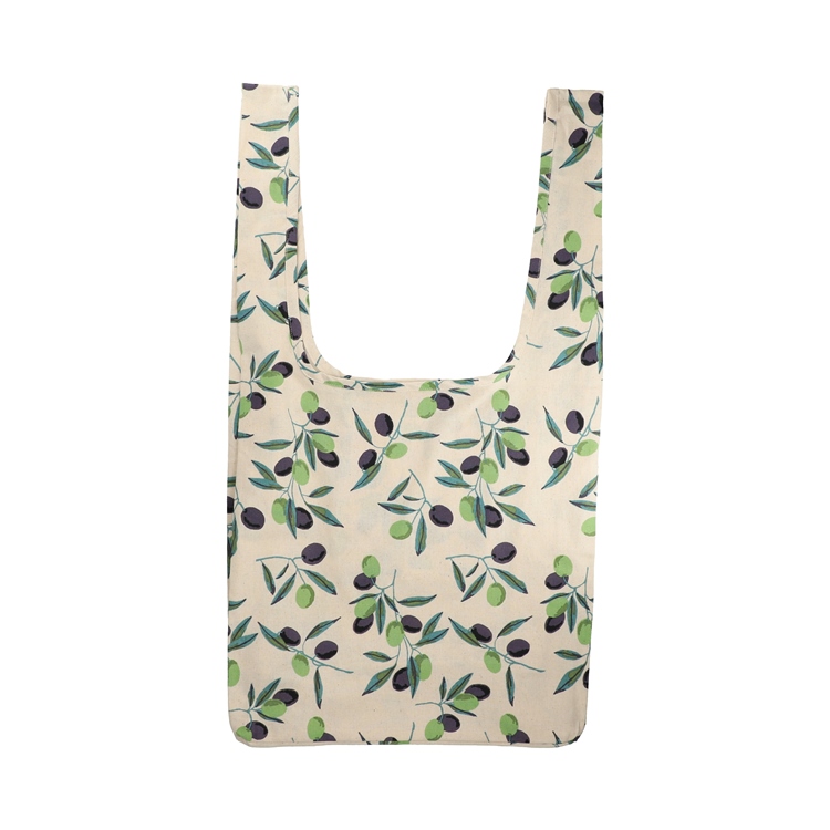 オリーブボーダー　マルシェバッグ