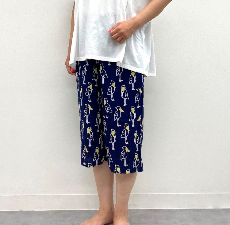 ハシビロコウポーズ　ステテコ