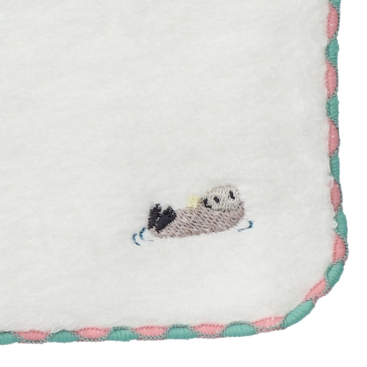 シーオッター　ワンポイント刺繍タオル