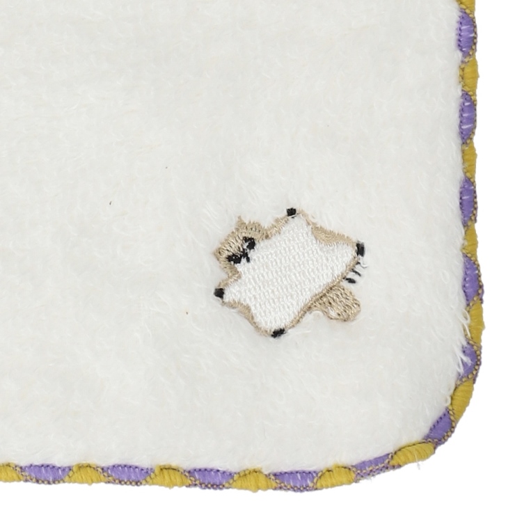 エゾモモンガ　ワンポイント刺繍タオル