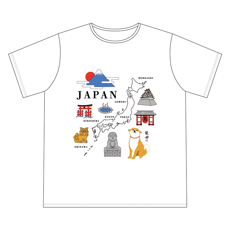 にほんちずしばた　ＴシャツＸＬ