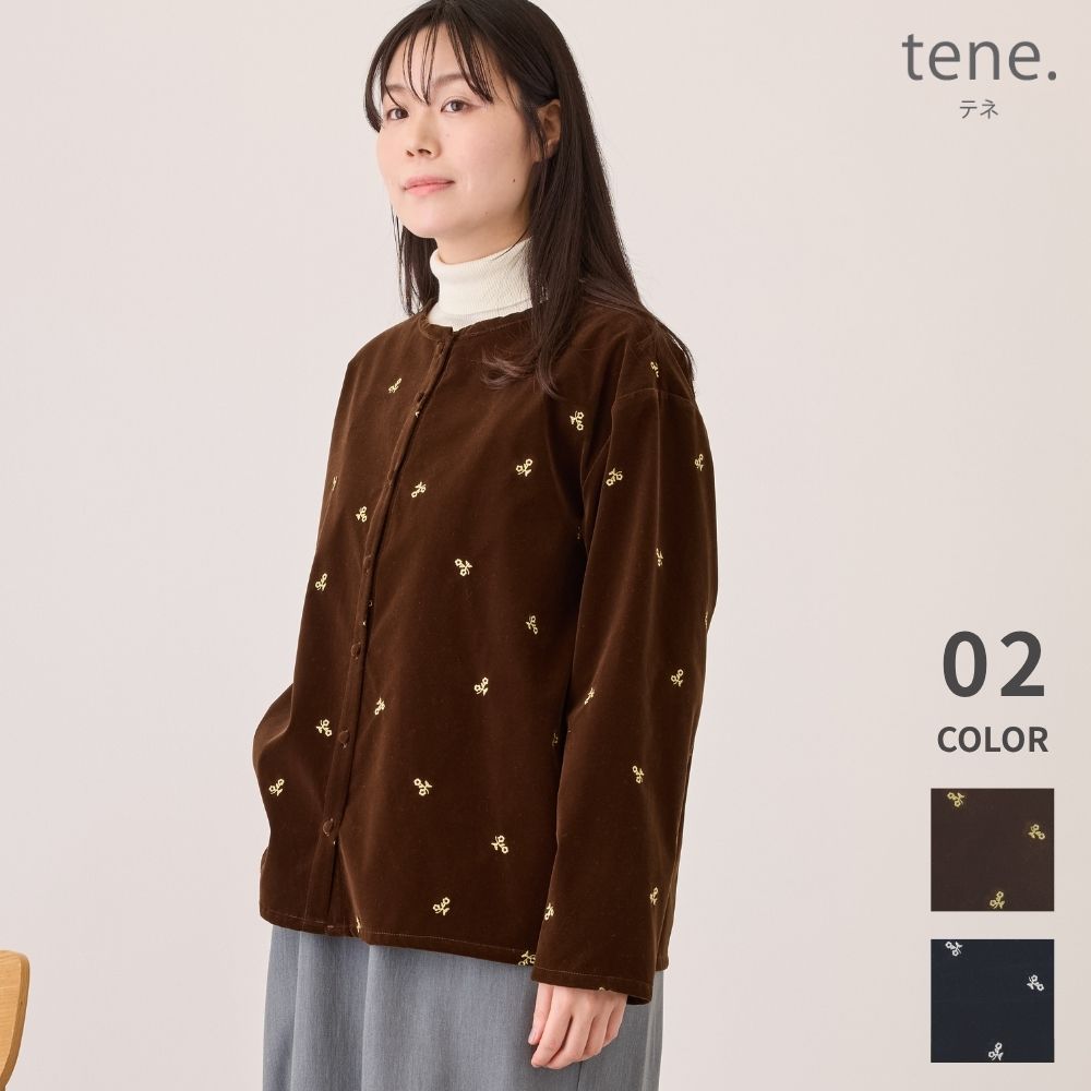 8月入荷】ベロアフラワー カーディガン | フレンズヒル卸売サイト