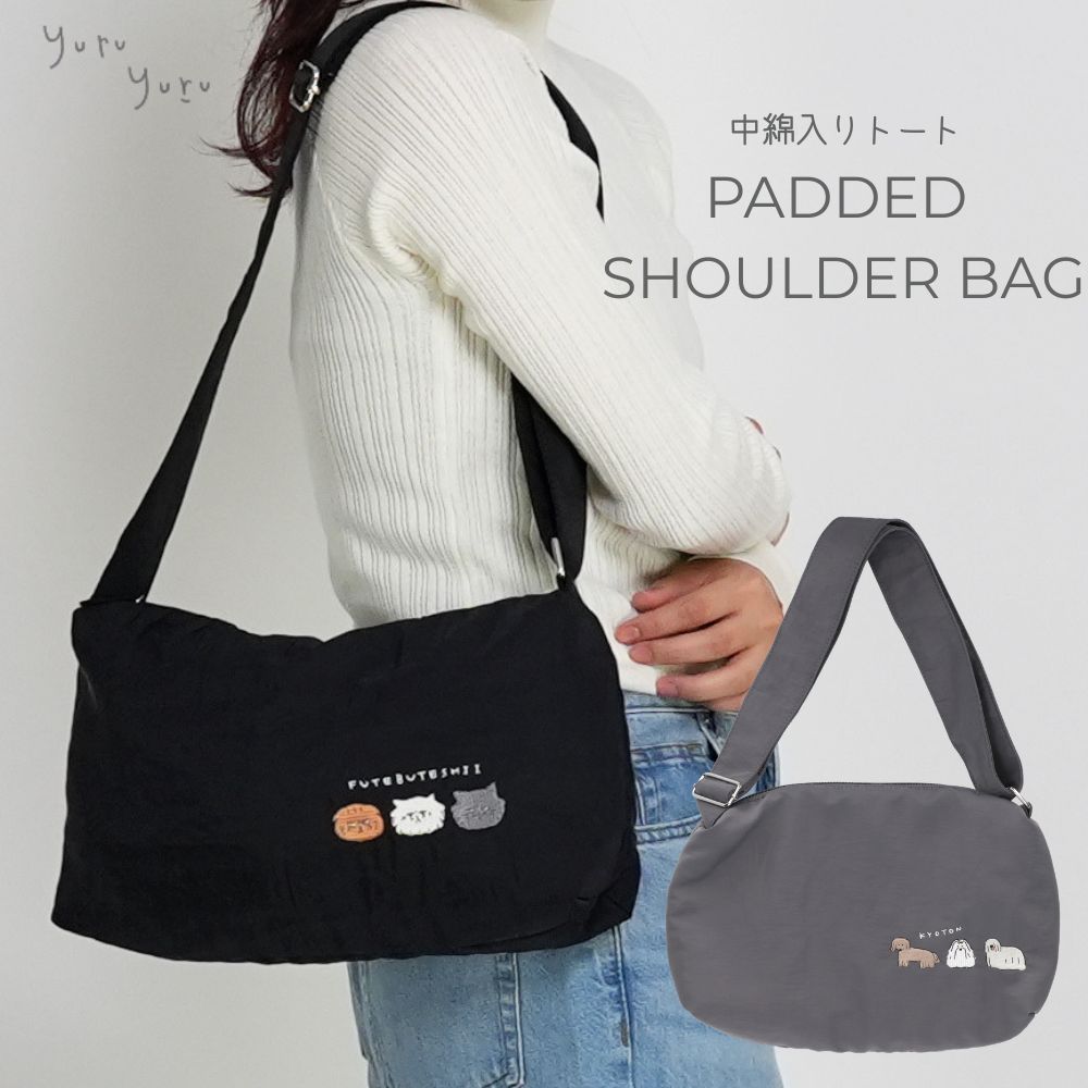 yuruyuru(ゆるゆる) パテッドショルダーバッグ
