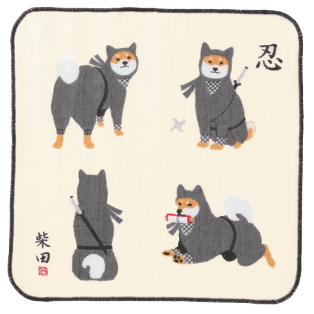 ニンニンシバタ ガーゼタオル