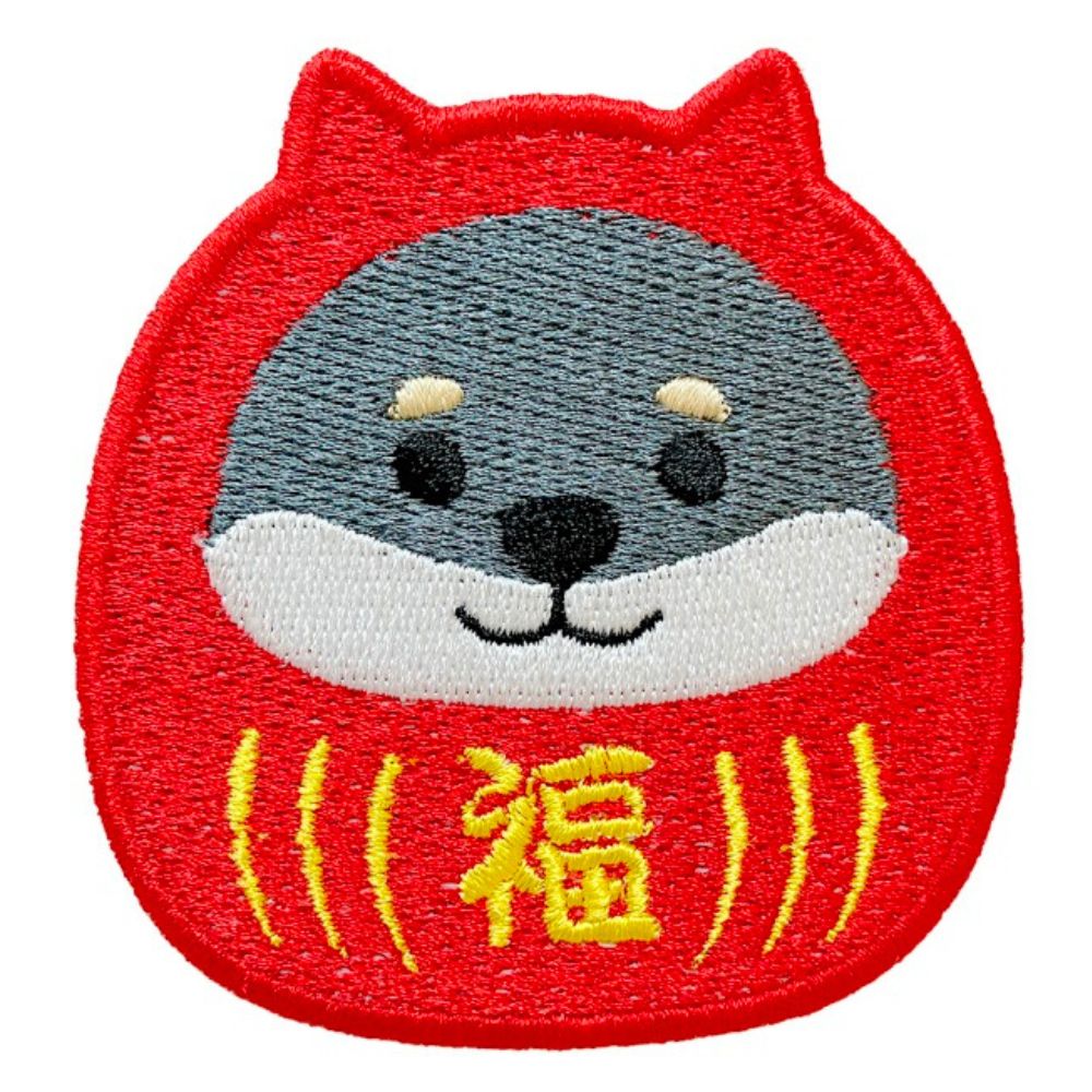 くろやなぎだるま　ワッペンマグネット　(5個入り)