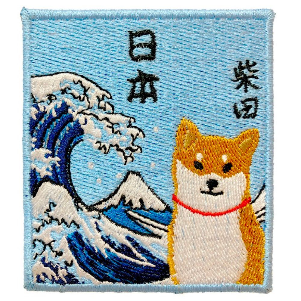 おおなみしばた　ワッペンマグネット　(5個入り)