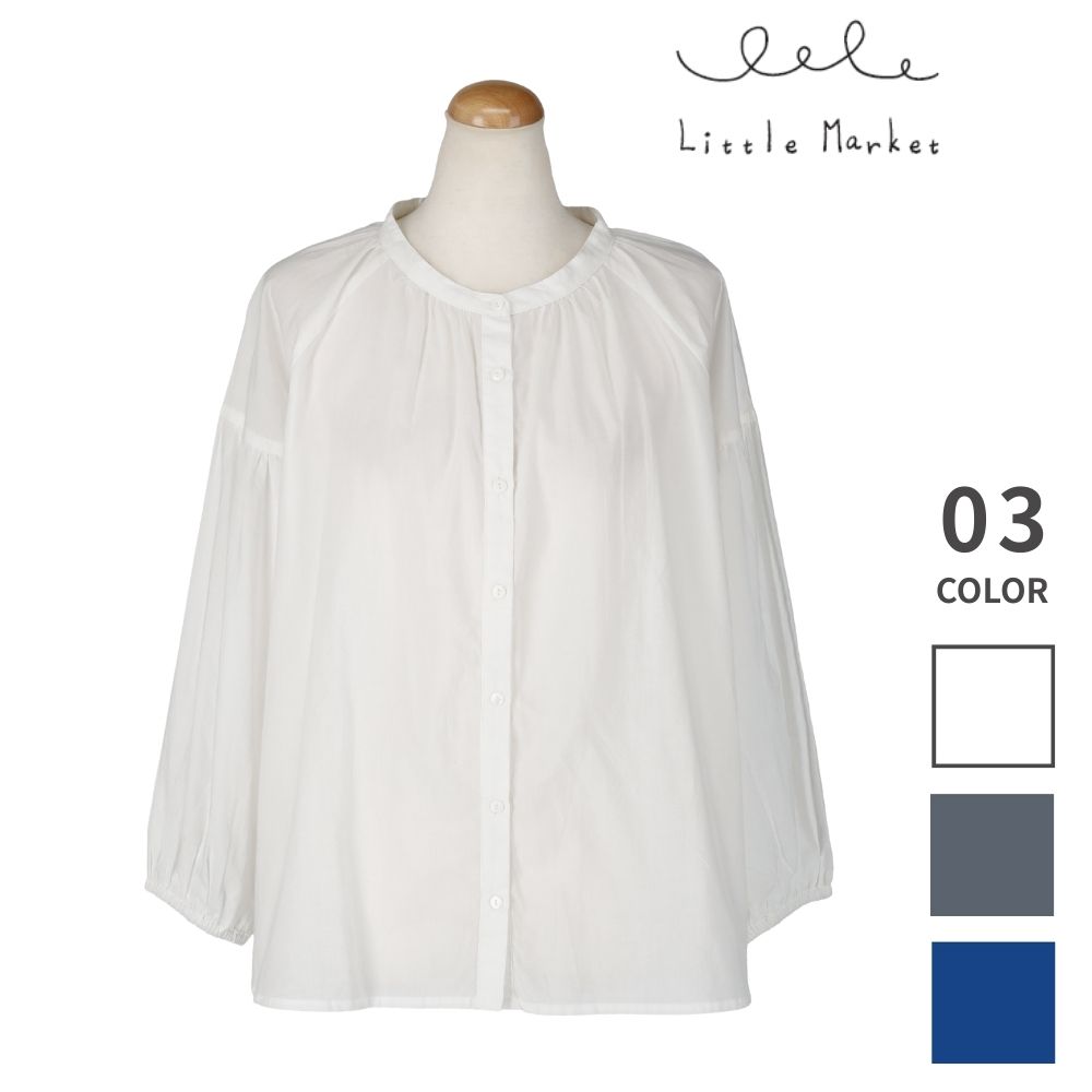 ウィンド　ギャザーブラウス