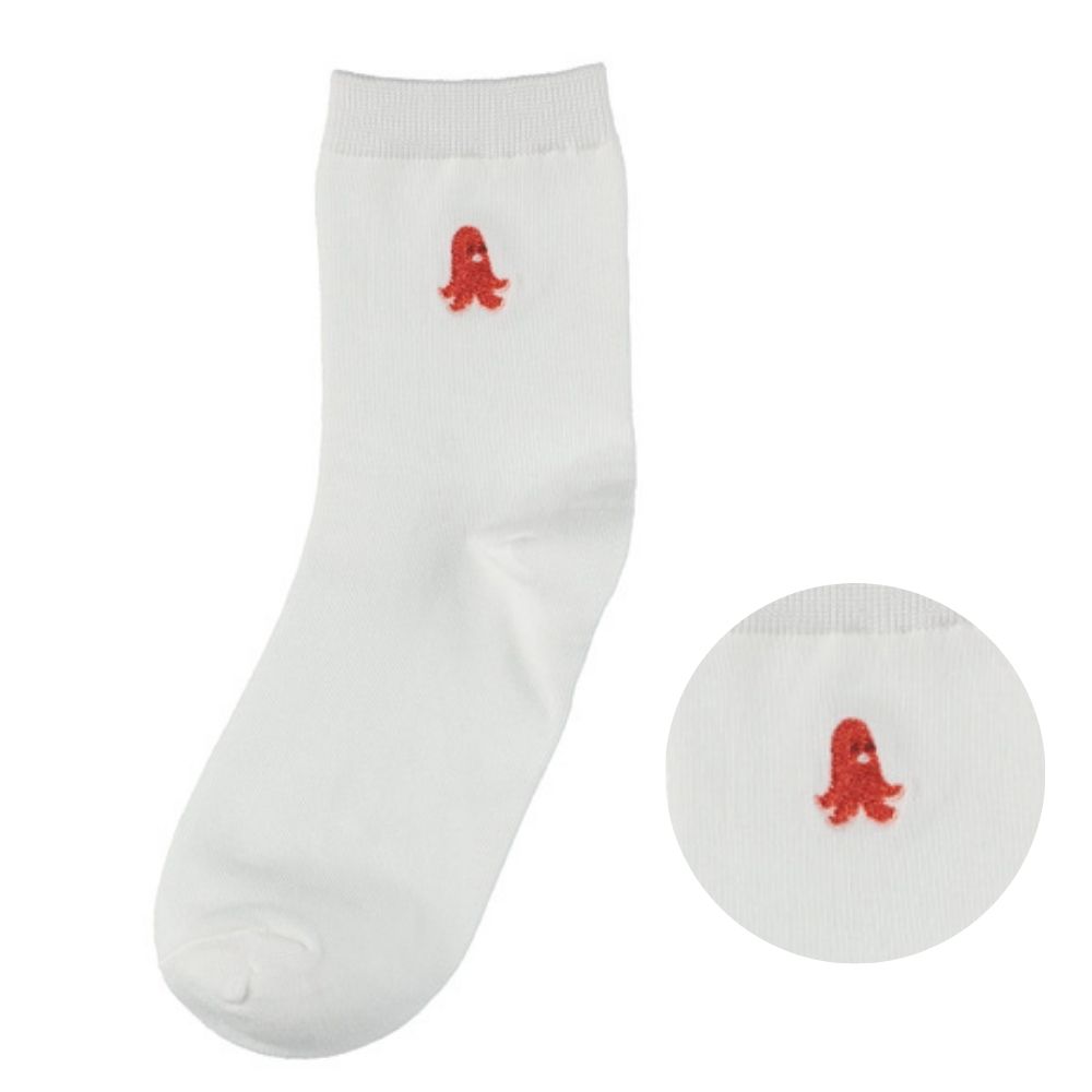 タコウインナー 刺繍ソックス