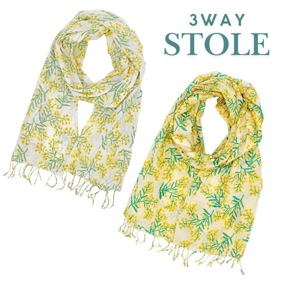 スプレッドミモザ ３ＷＡＹストール