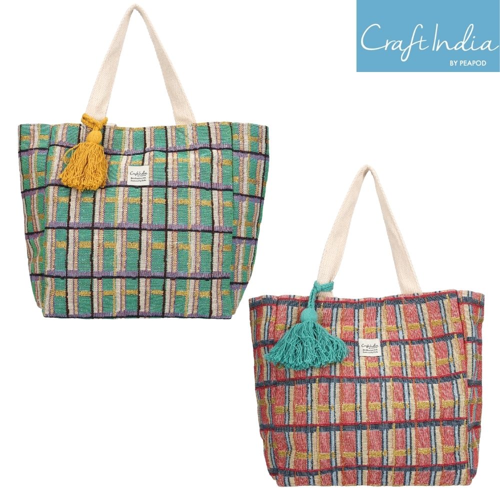 ミーナチェック バッグＭ