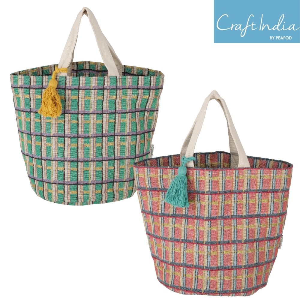 ミーナチェック バケツバッグ