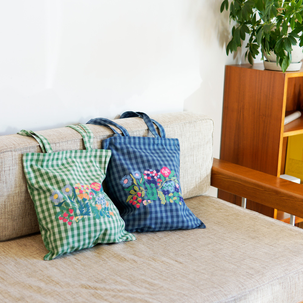 プレイドブルーム トートバッグ