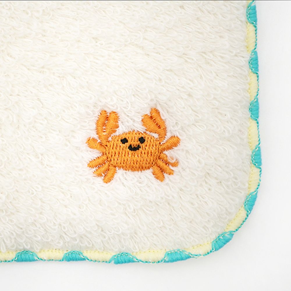 カニクラブワンポイント刺繍タオル(5枚入り)