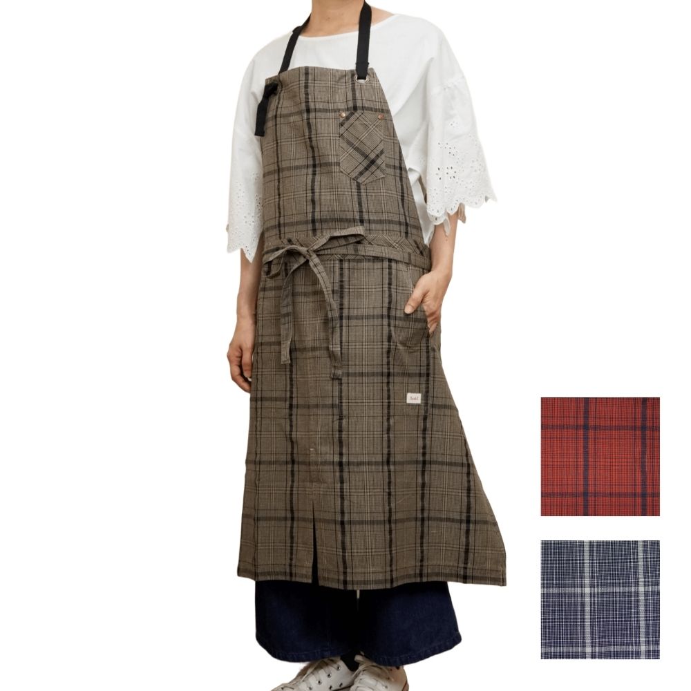 チェックボックス　ロングエプロン