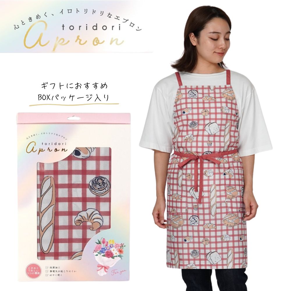 ブレッドチェック ショートエプロン