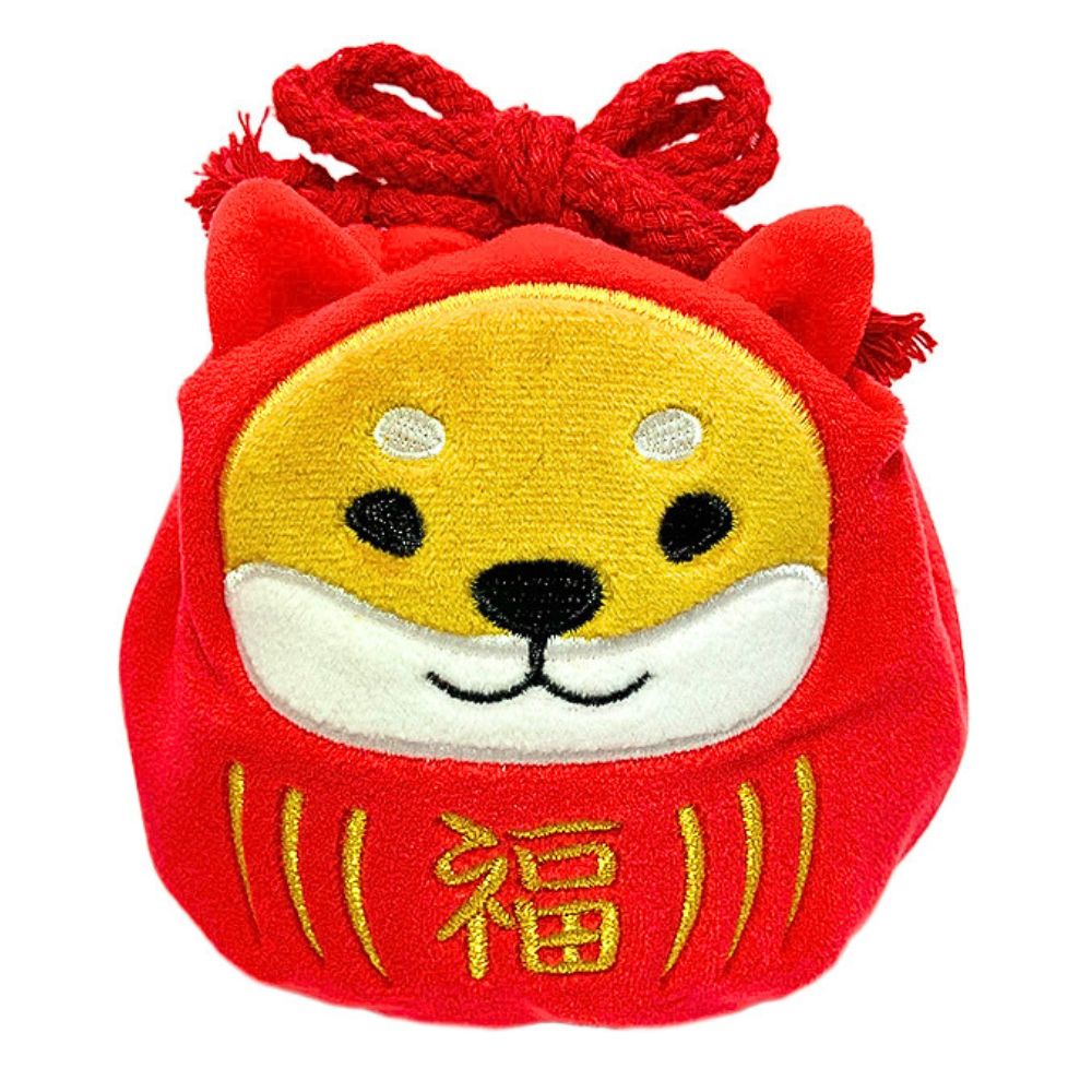 しばたさんだるま　丸型巾着