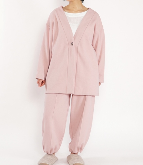 裏起毛無地　カーディガン