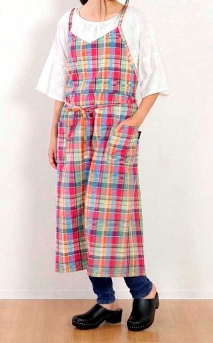 マドラス　ロングエプロン