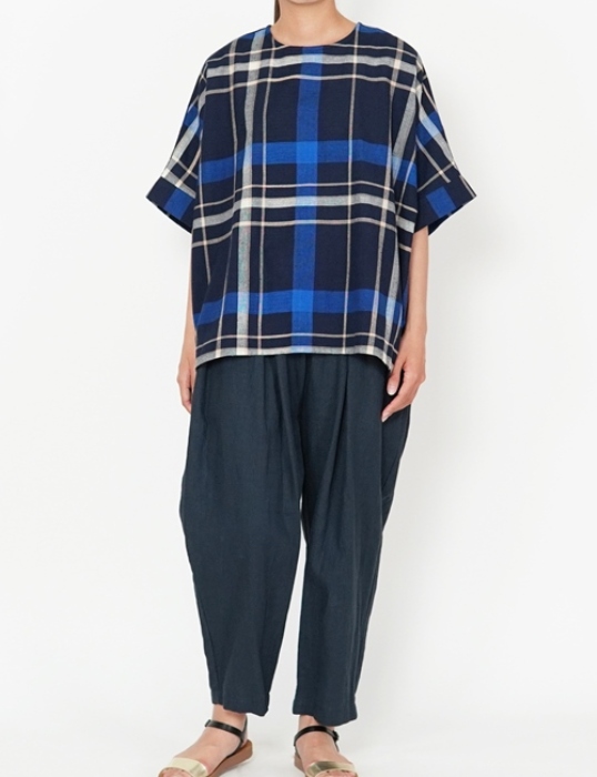 グランドチェック　プルオーバー