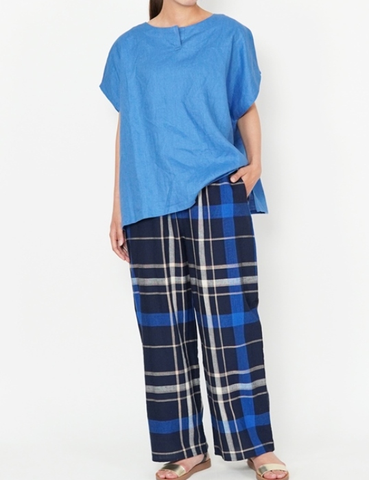 グランドチェック　ワイドパンツ